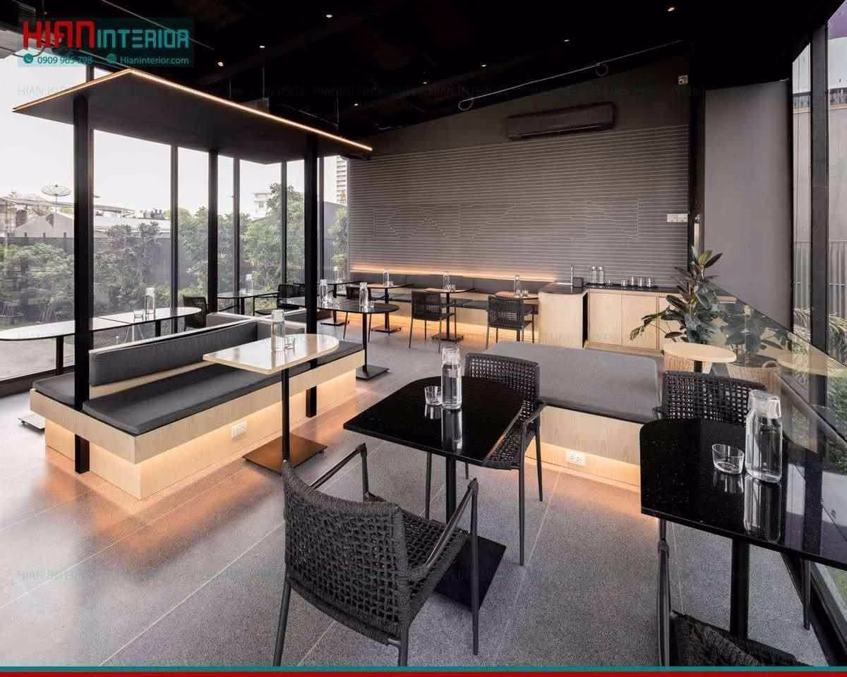Quán Cafe Hiện Đại Học Tập