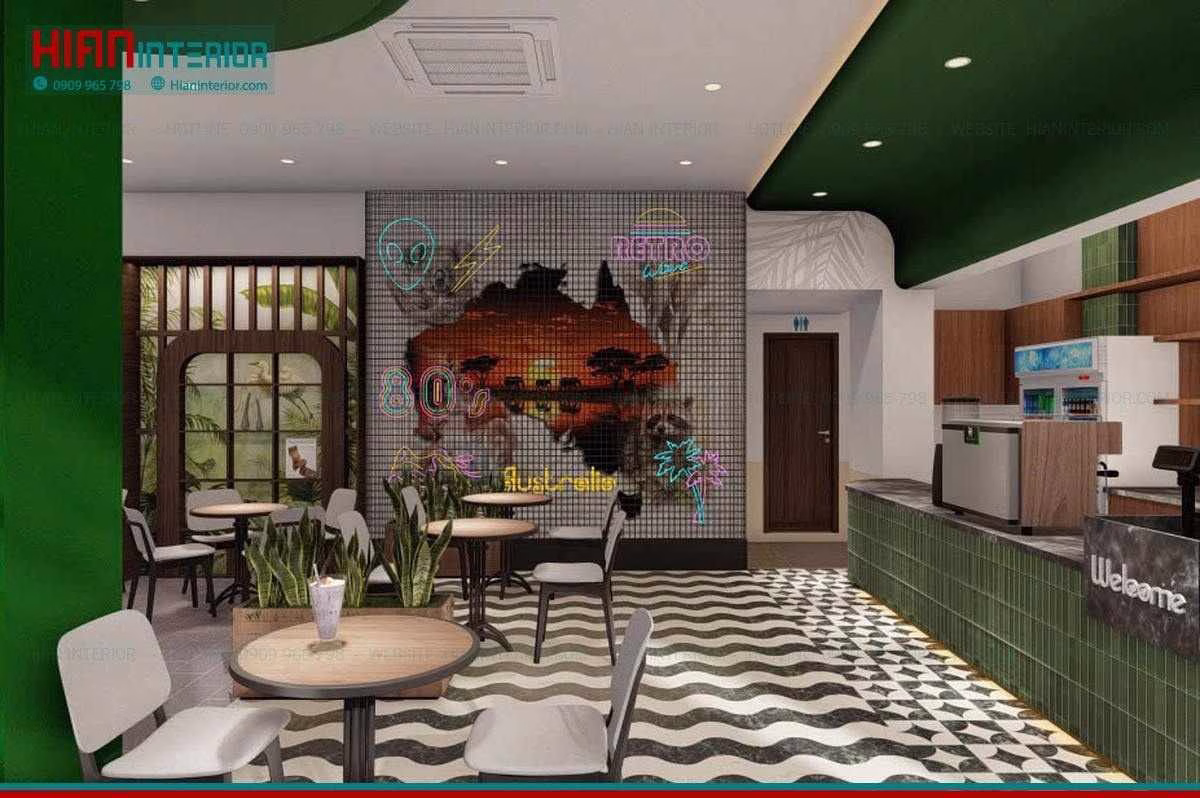 Quán Cafe Hiện Đại Dễ Viral