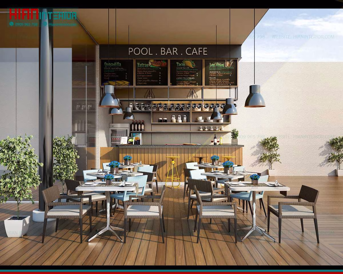 Thi Công Quán Cafe Hiện Đại