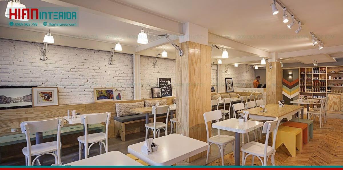 Quán Cafe Hiện Đại Tối Giản