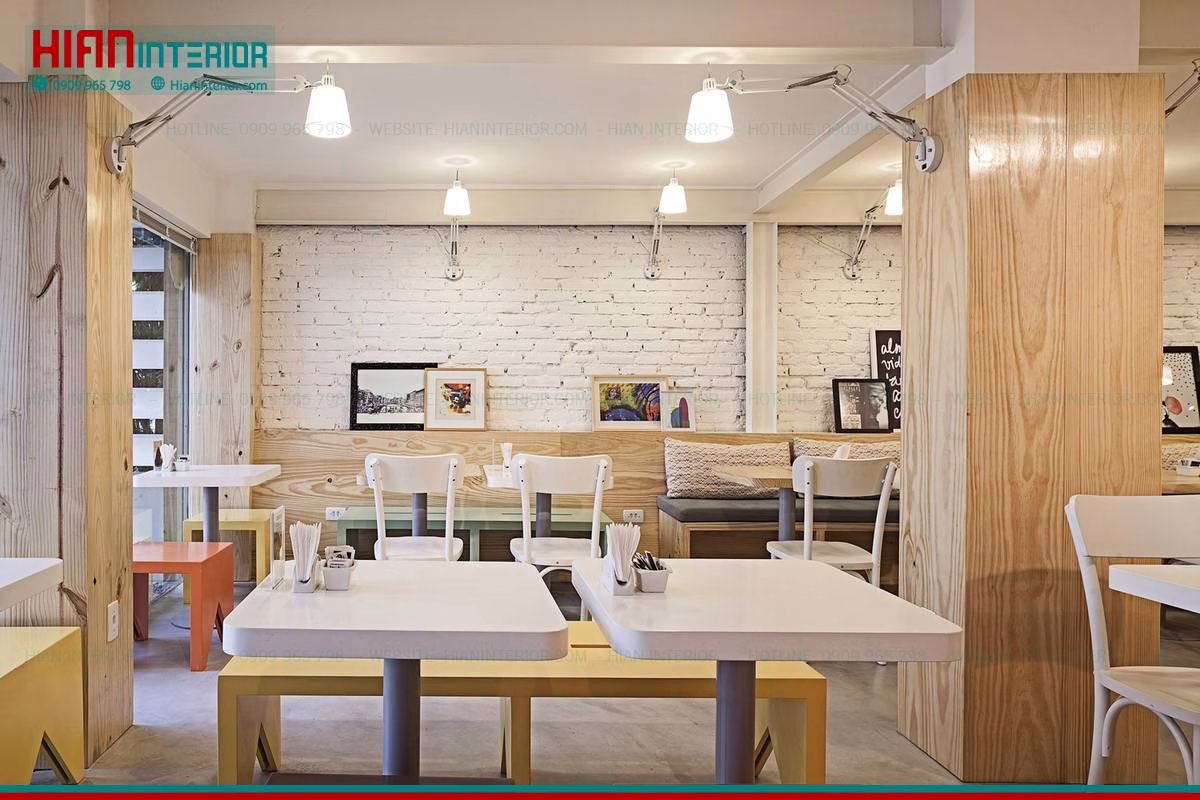 Quán Cafe Hiện Đại Tối Giản