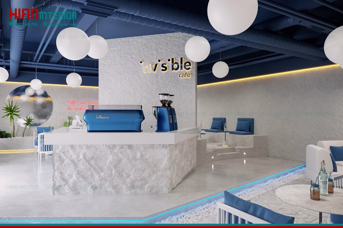 Quán Cafe Hiện Đại Cao Cấp