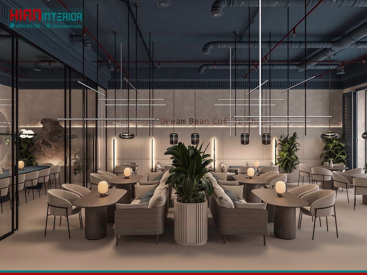 Quán Cafe Hiện Đại Phong Cách Hàn Quốc