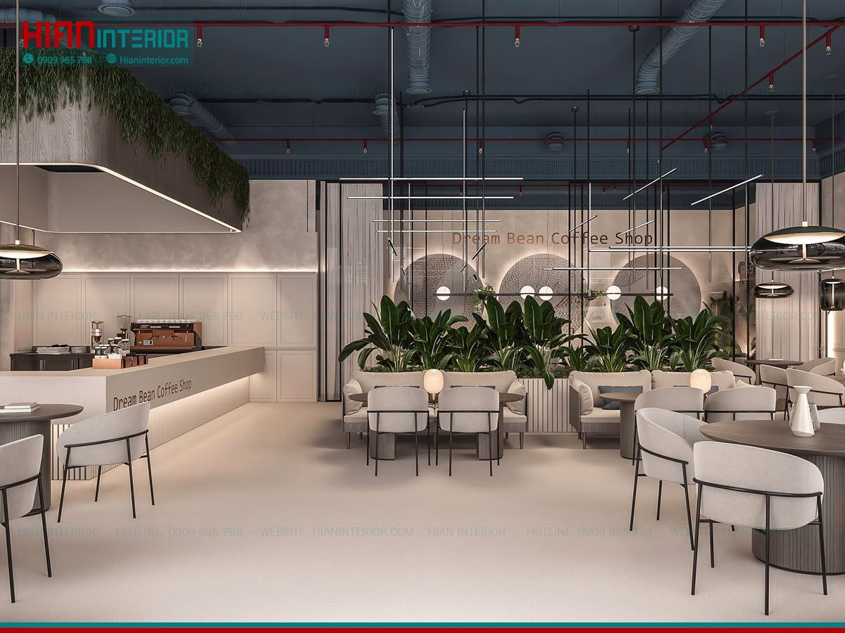 Quán Cafe Hiện Đại Phong Cách Hàn Quốc