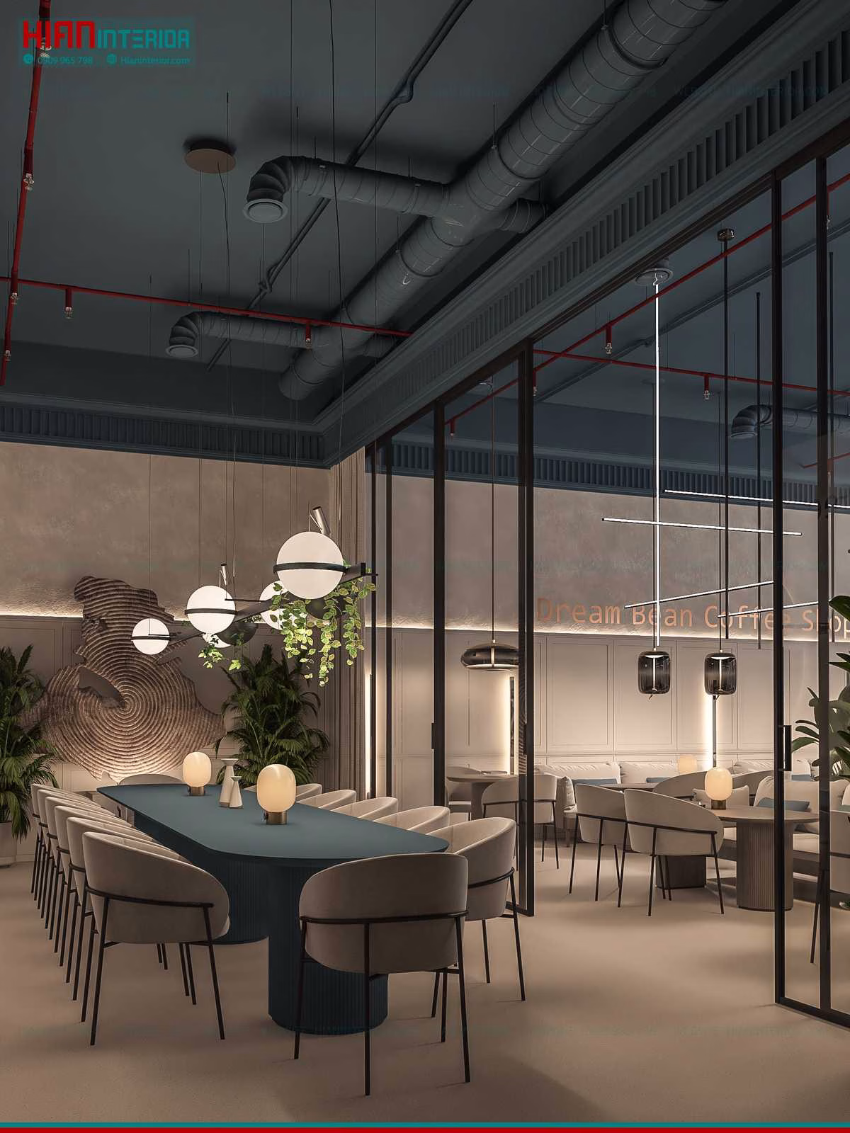 Quán Cafe Hiện Đại Phong Cách Hàn Quốc