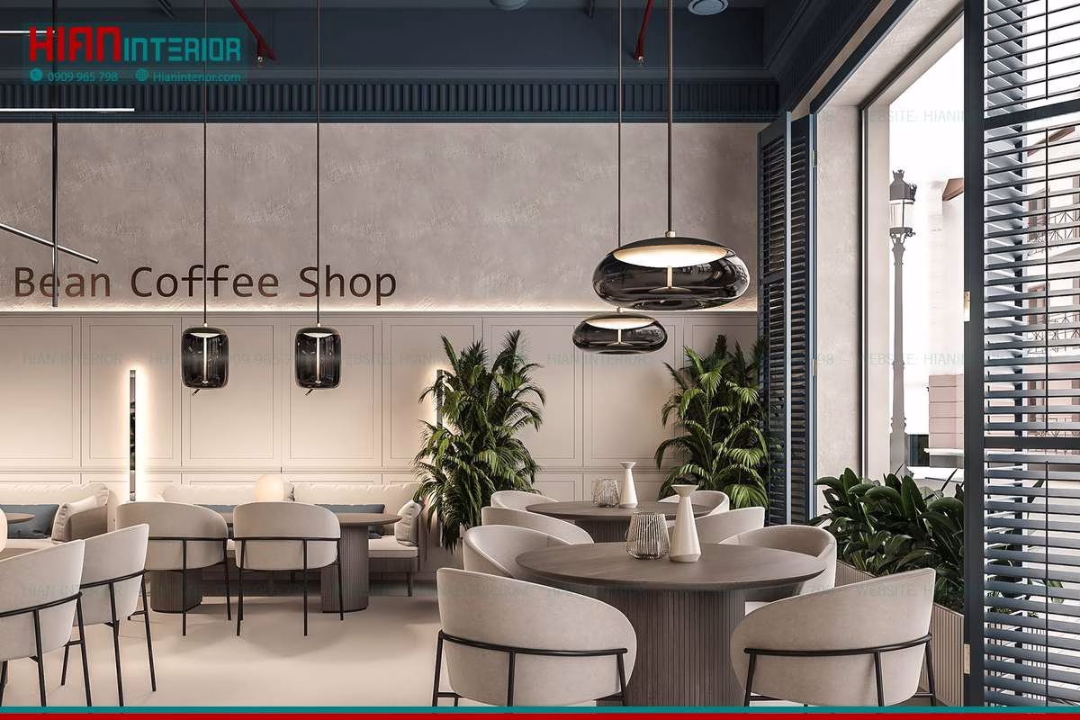 Quán Cafe Hiện Đại Phong Cách Hàn Quốc