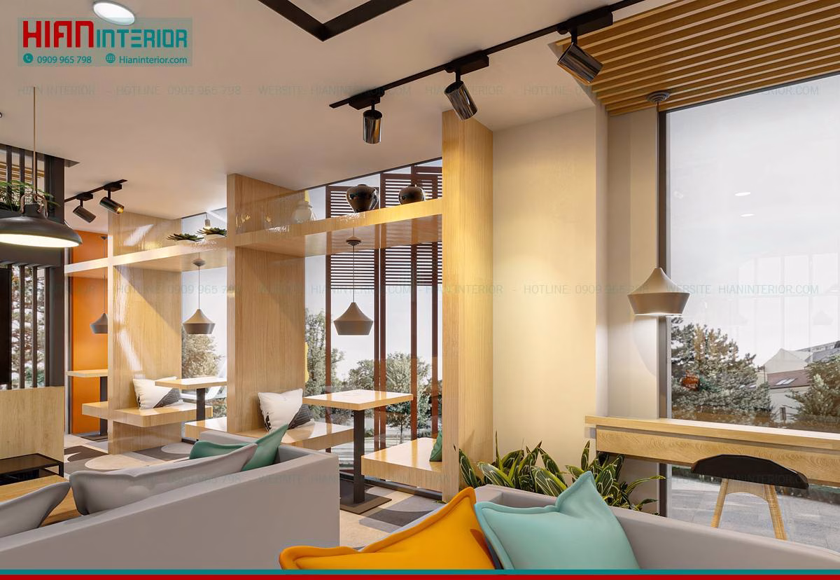 Quán Cafe Hiện Đại Châu Âu