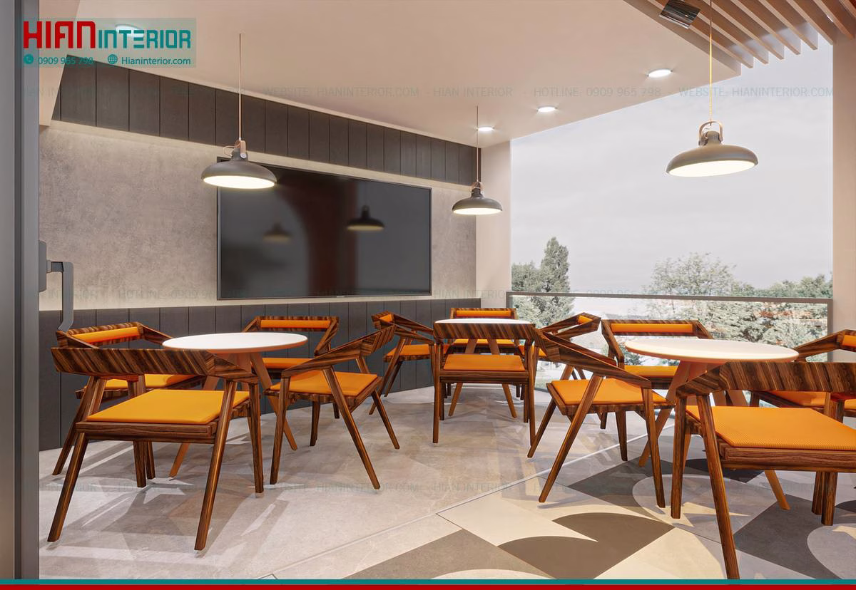 Quán Cafe Hiện Đại Châu Âu