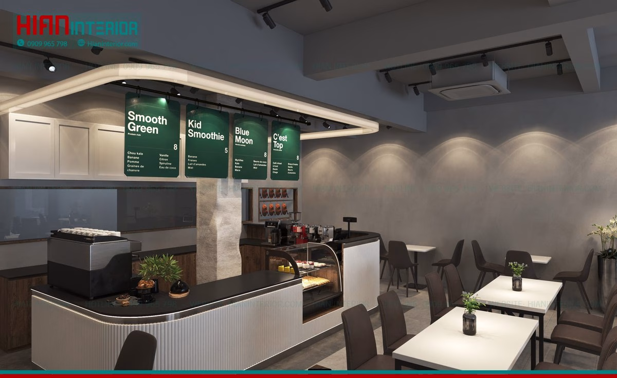 Quán Cafe Hiện Đại Trẻ Trung