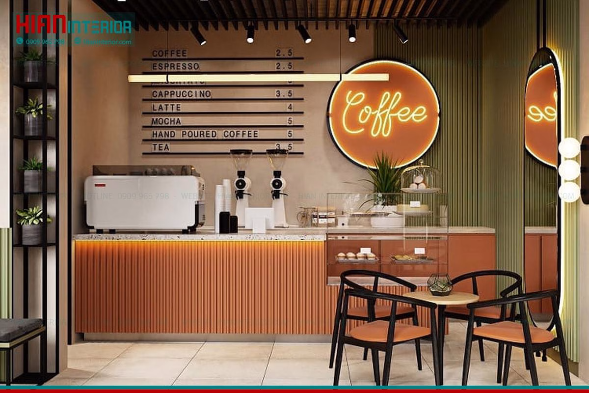 Quán Cafe Hiện Đại Ấn Tượng