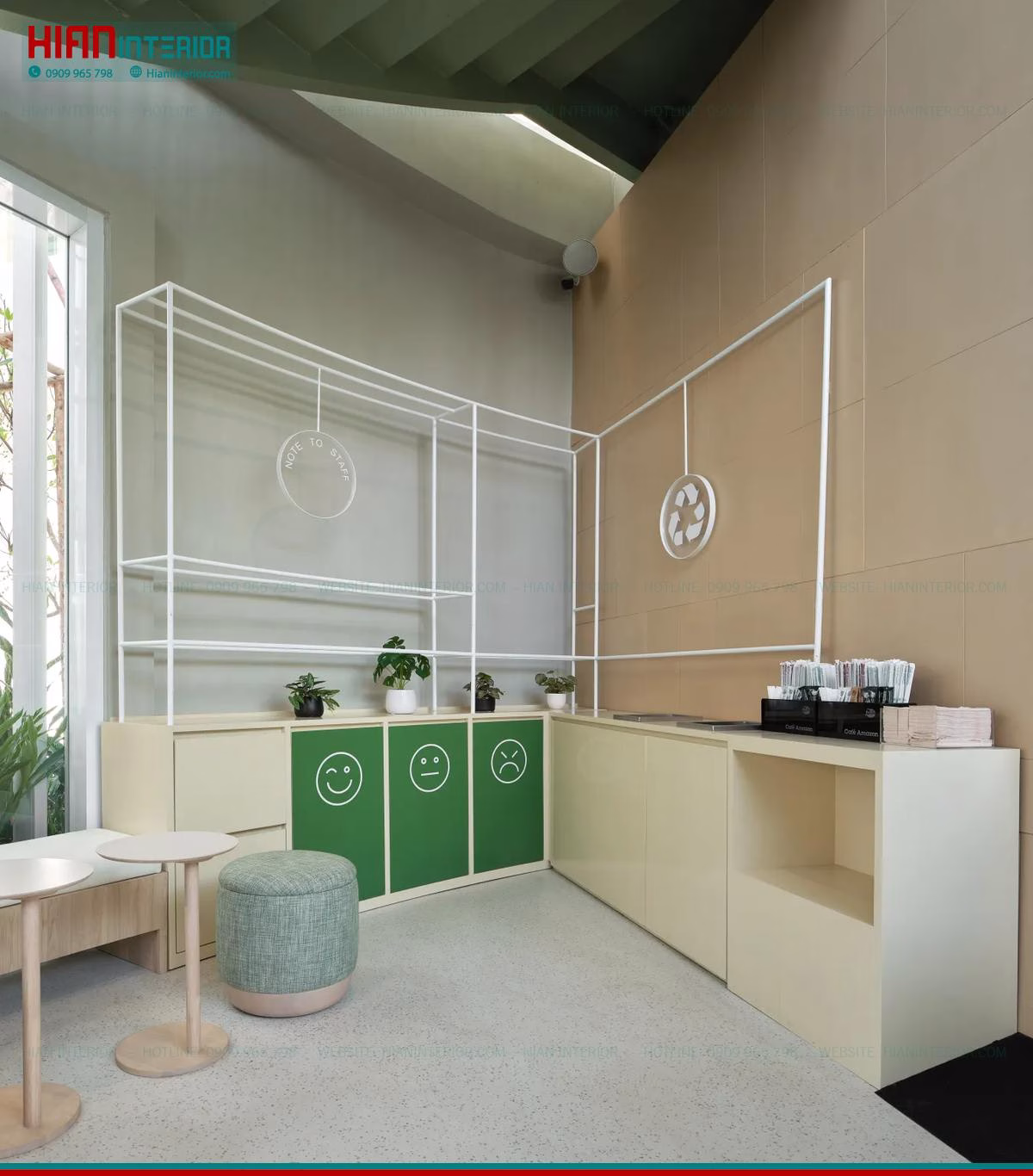Quán Cafe Hiện Đại 40M2