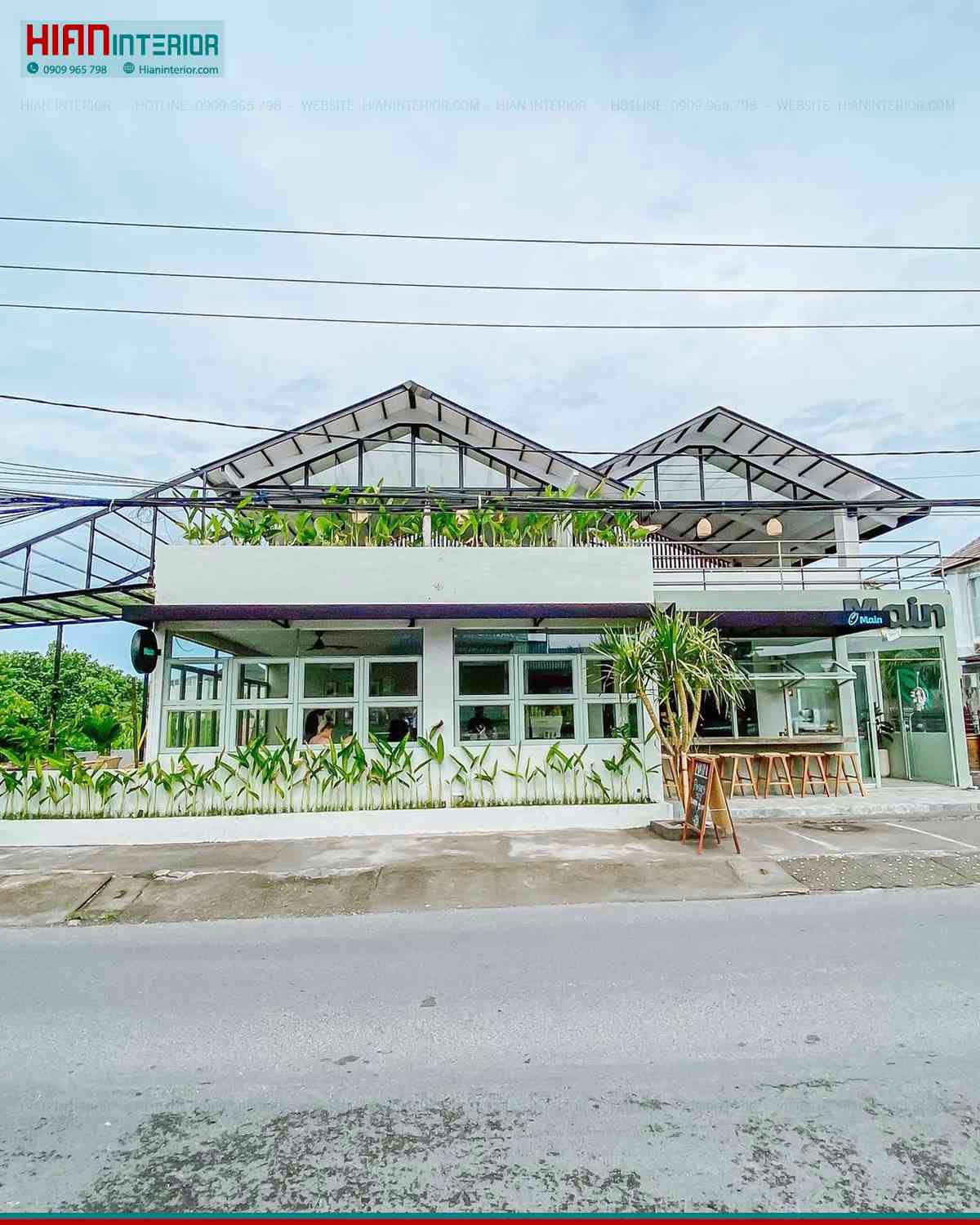 Quán Cafe Hiện Đại 50M2
