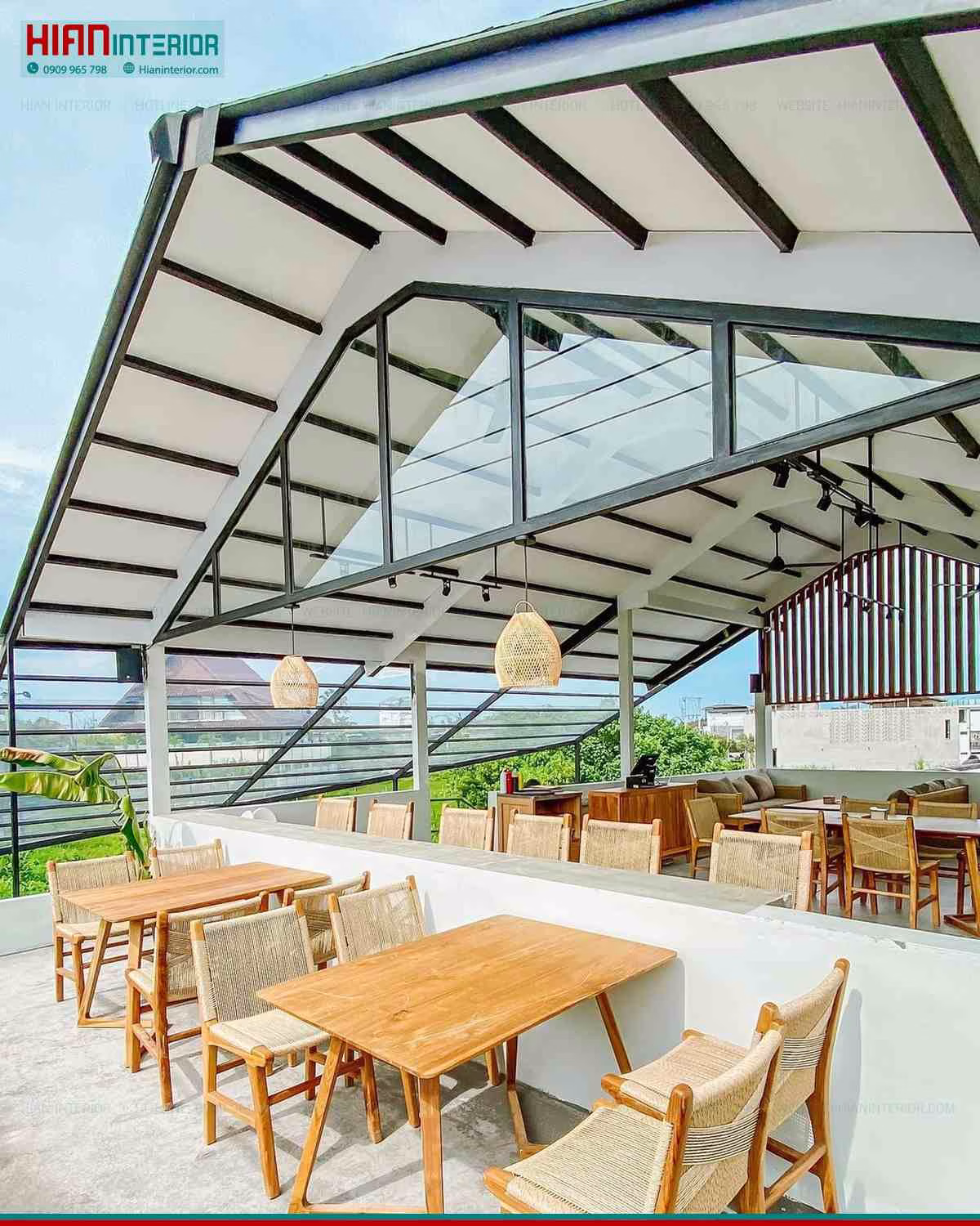 Quán Cafe Hiện Đại 50M2