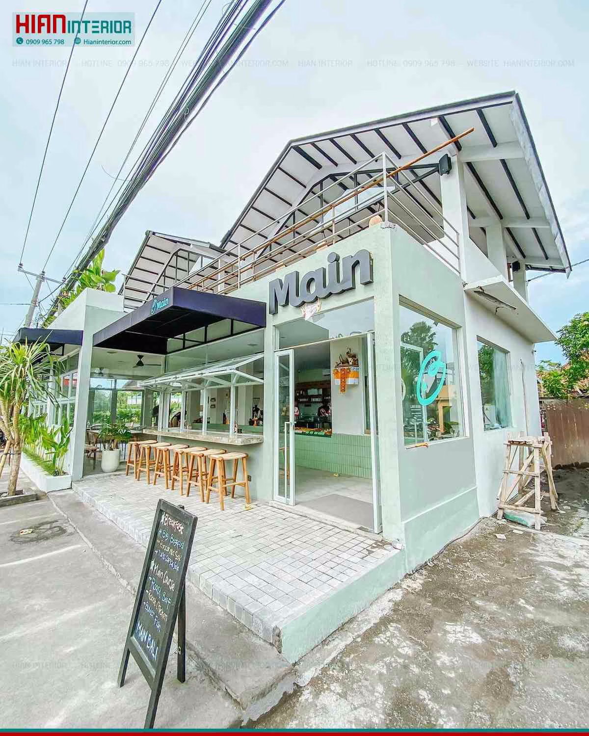 Quán Cafe Hiện Đại 50M2