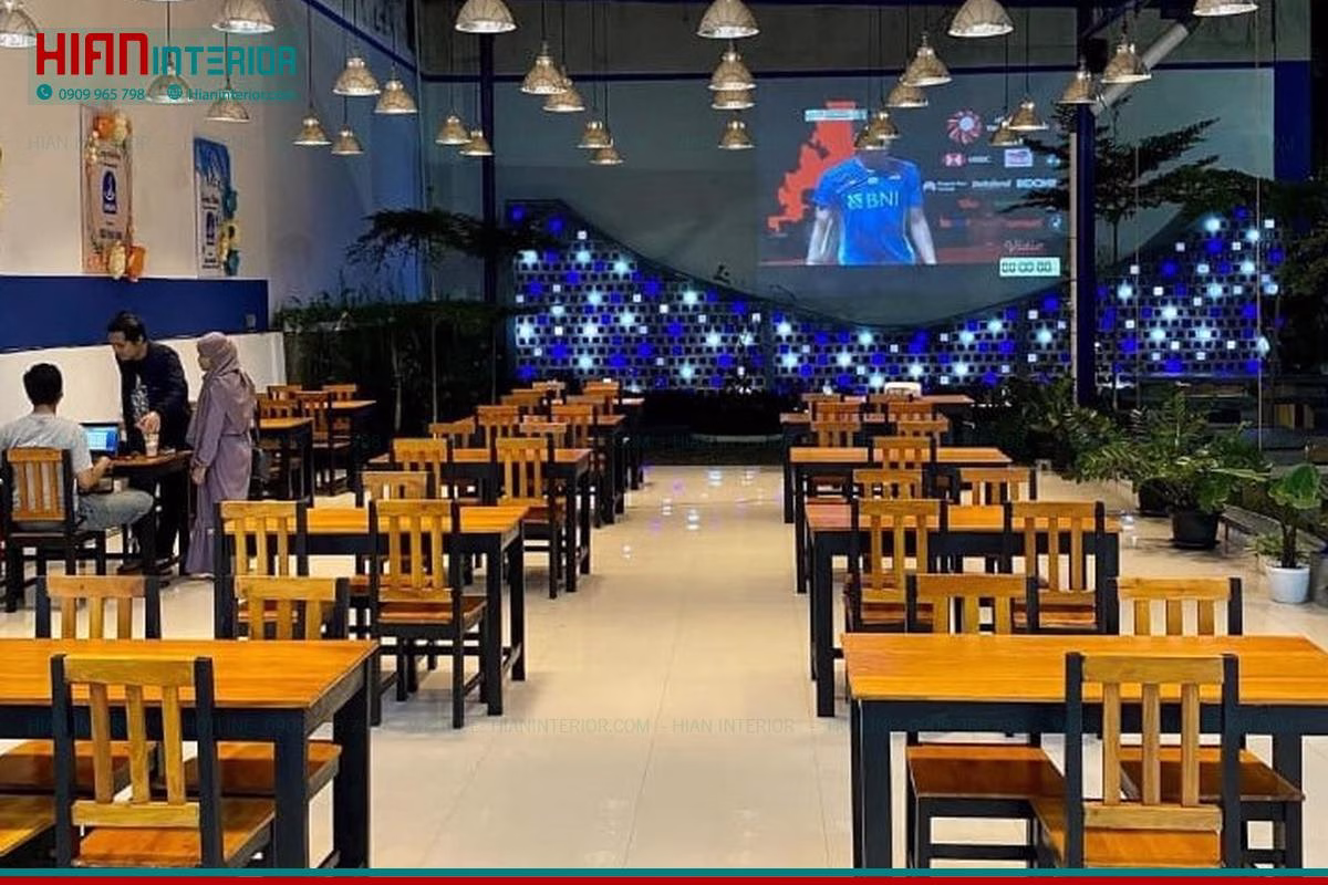 Quán Cafe Hiện Đại 60M2