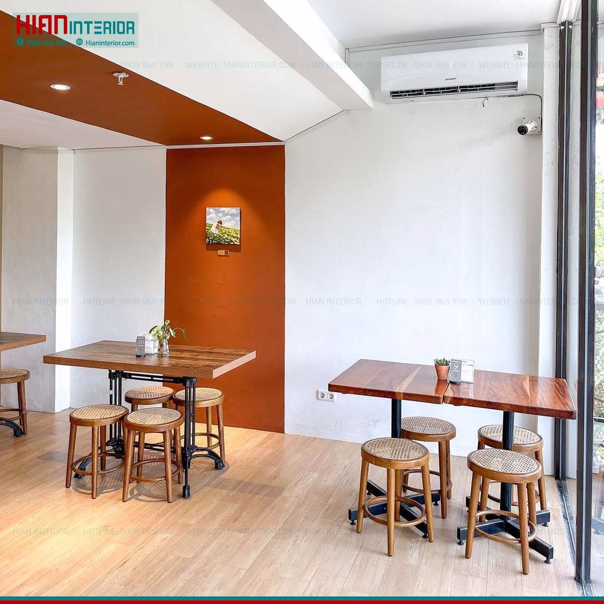 Quán Cafe Hiện Đại 100M2