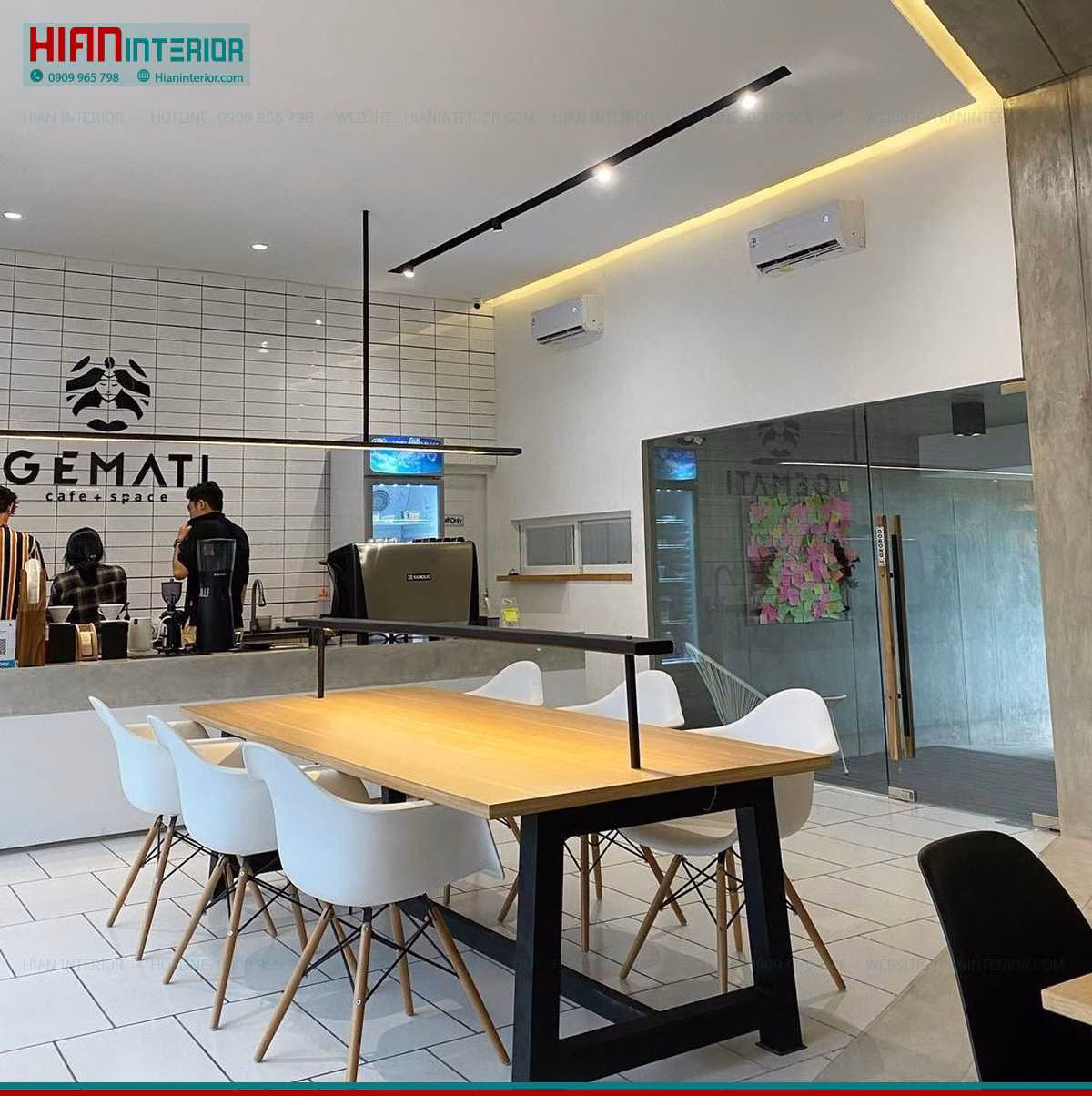 Quán Cafe Hiện Đại 2 Tầng
