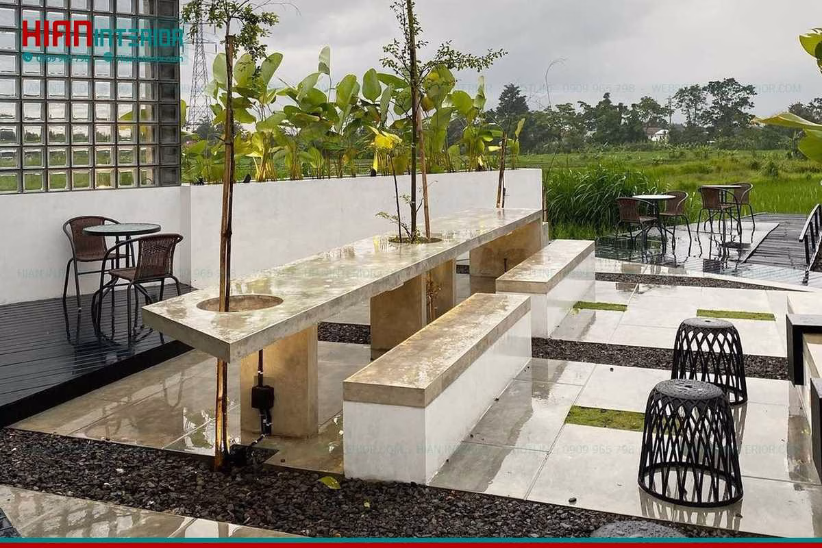 Quán Cafe Hiện Đại 2 Tầng