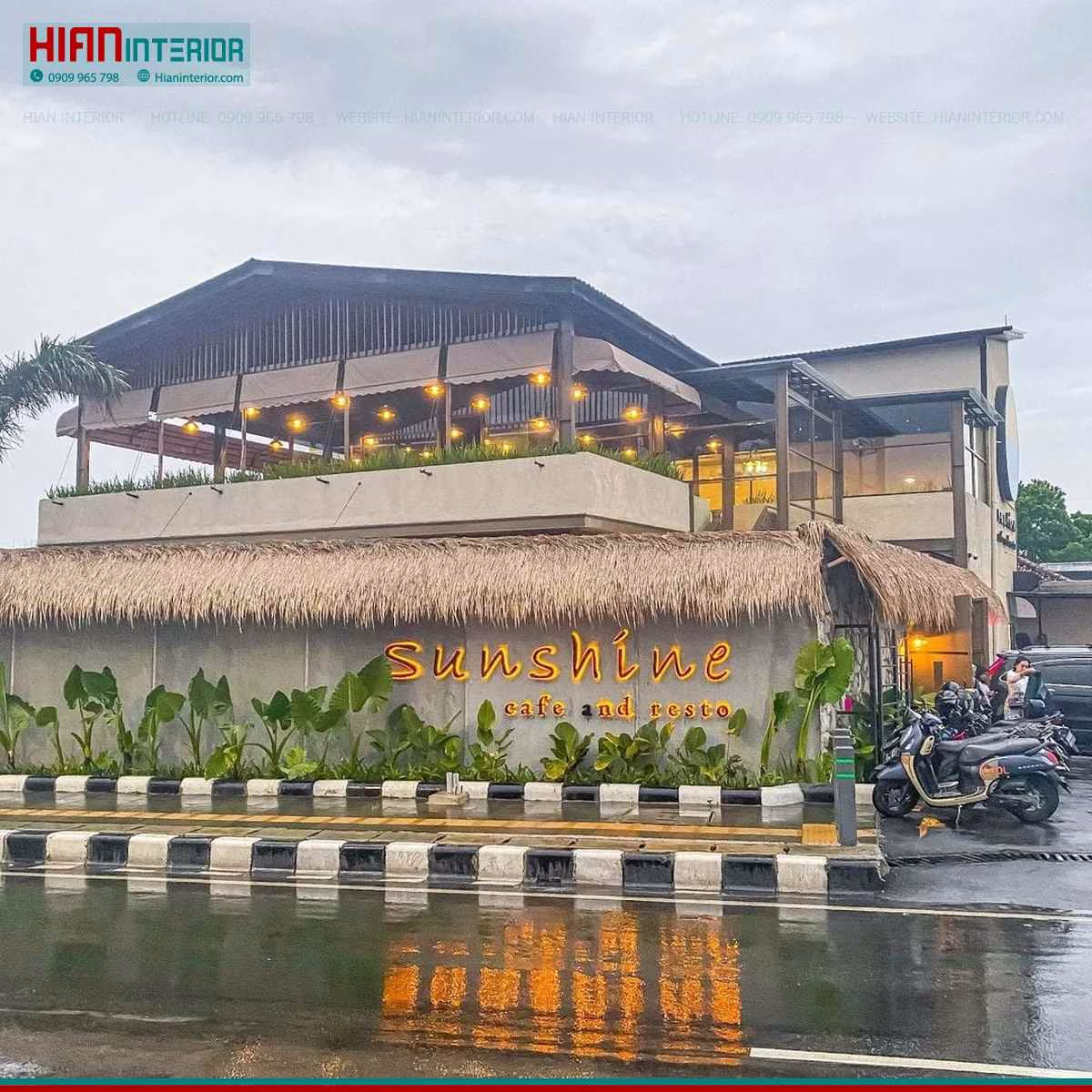 Quán Cafe Hiện Đại 3 Tầng