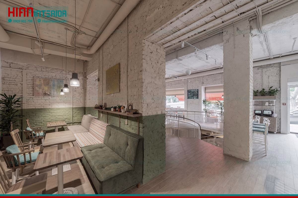 Quán Cafe Hiện Đại Sân Vườn