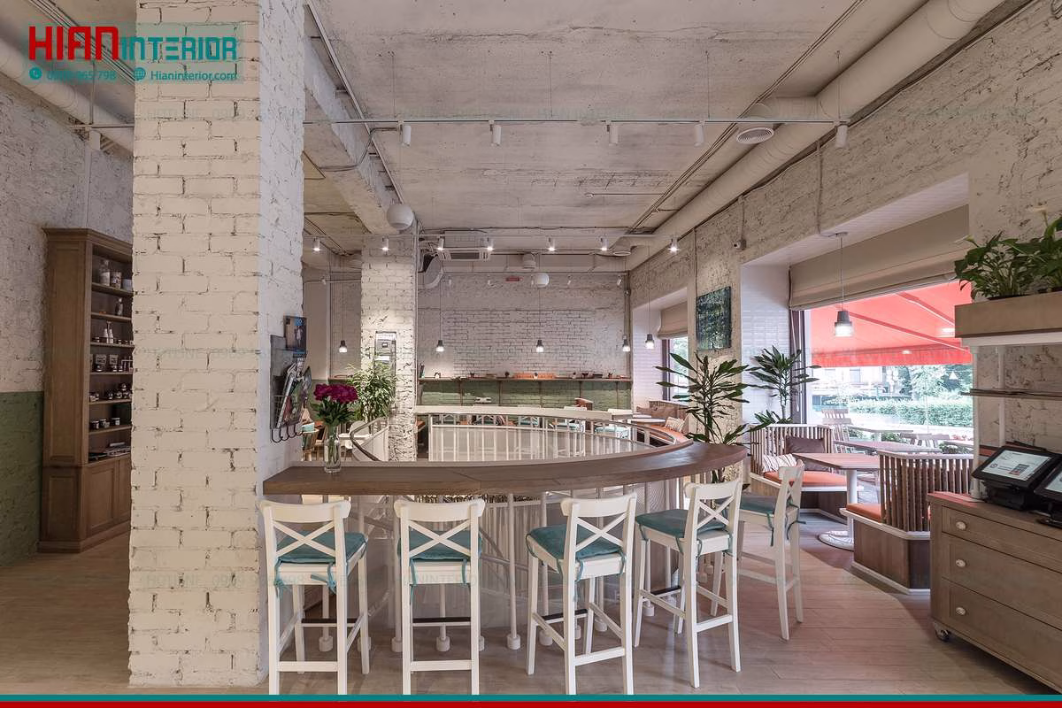 Quán Cafe Hiện Đại Sân Vườn