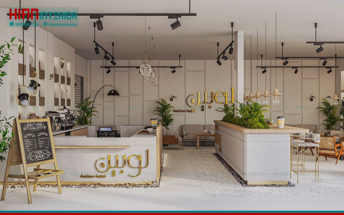 Quán Cafe Hiện Đại Ngoài Trời