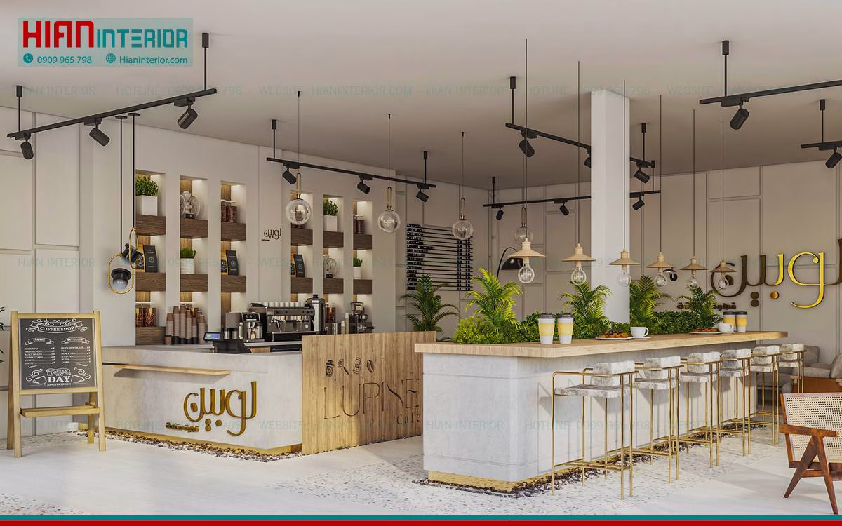 Quán Cafe Hiện Đại Ngoài Trời