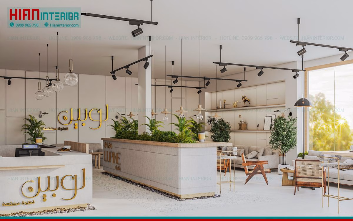 Quán Cafe Hiện Đại Ngoài Trời