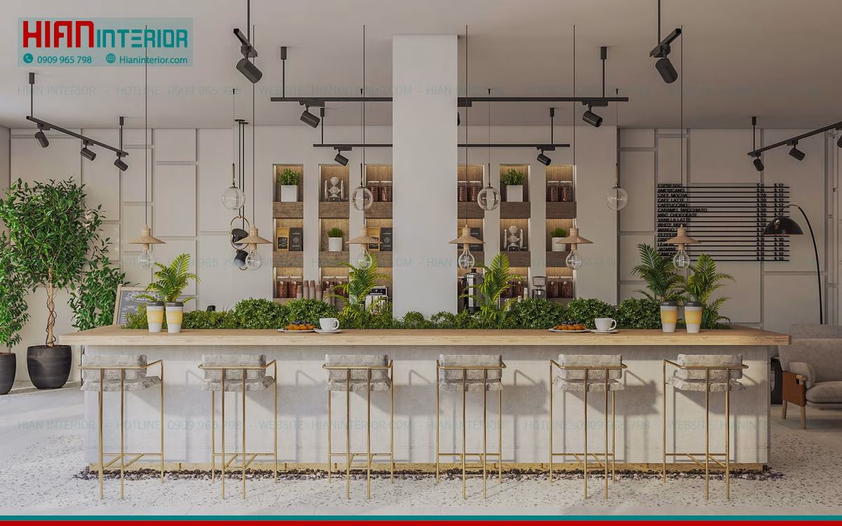 Quán Cafe Hiện Đại Ngoài Trời