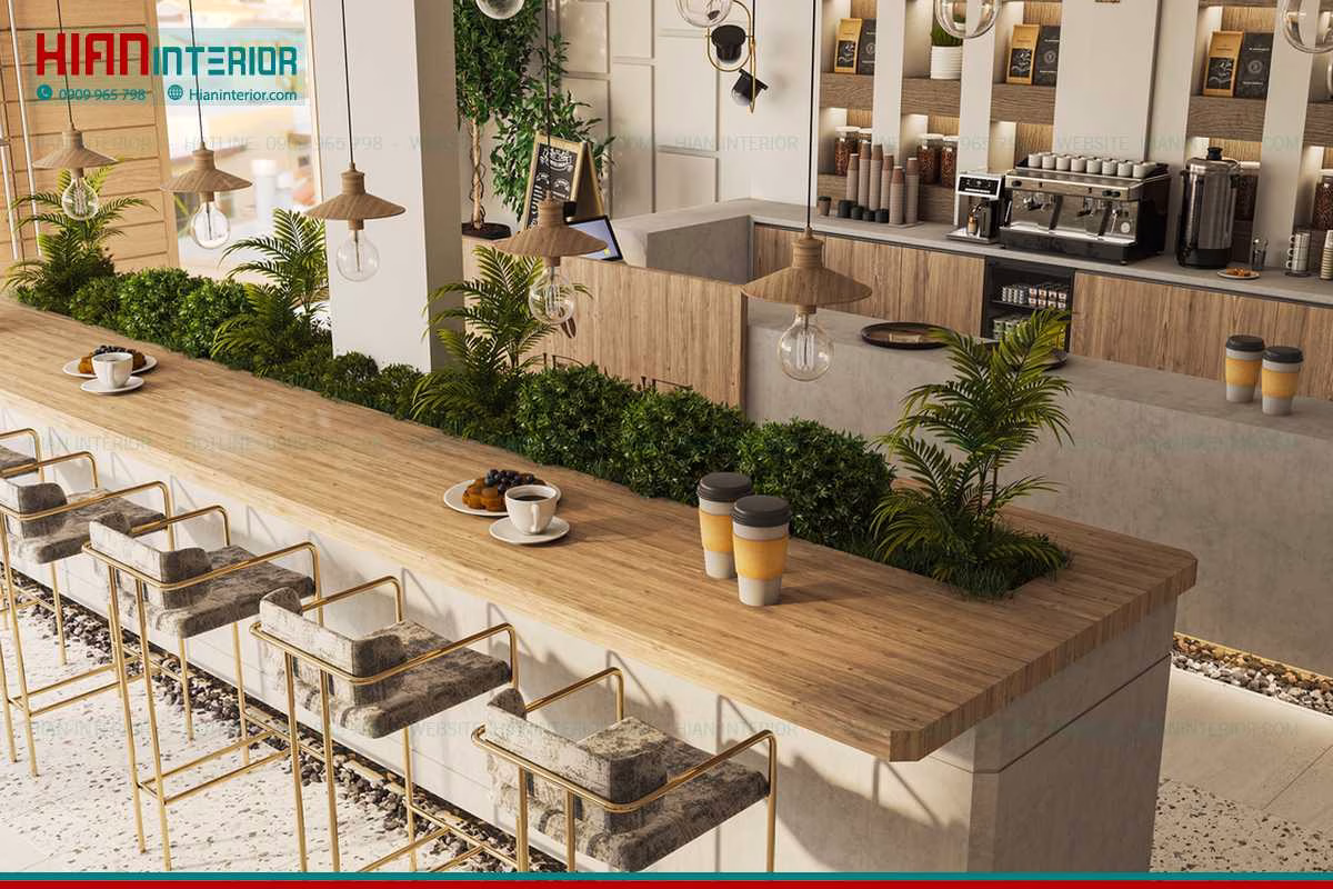 Quán Cafe Hiện Đại Ngoài Trời