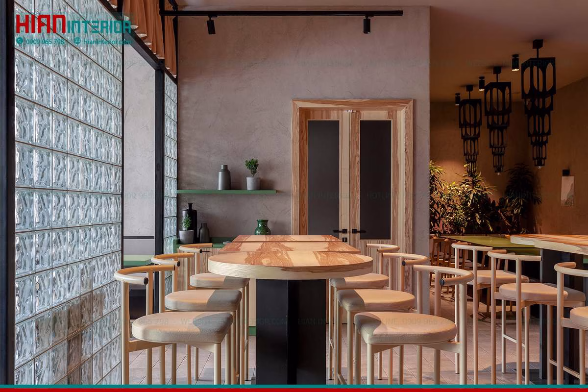 Quán Cafe Hiện Đại Trong Nhà