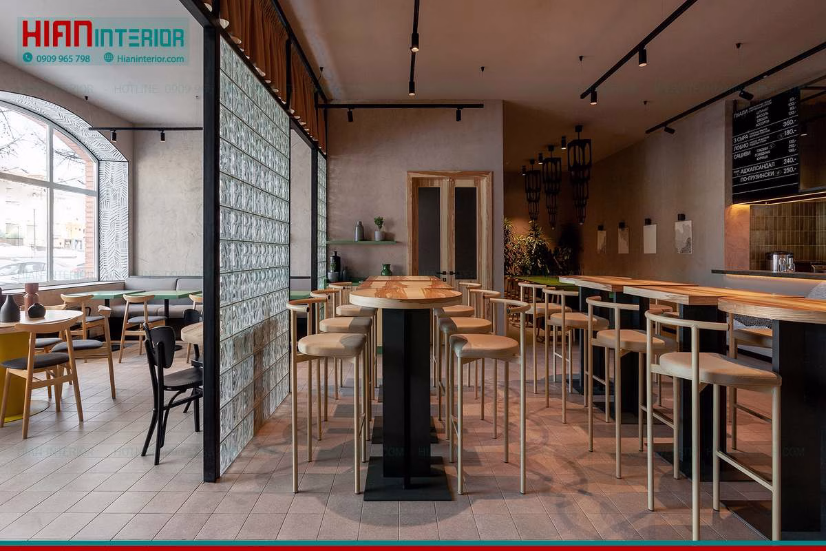 Quán Cafe Hiện Đại Trong Nhà