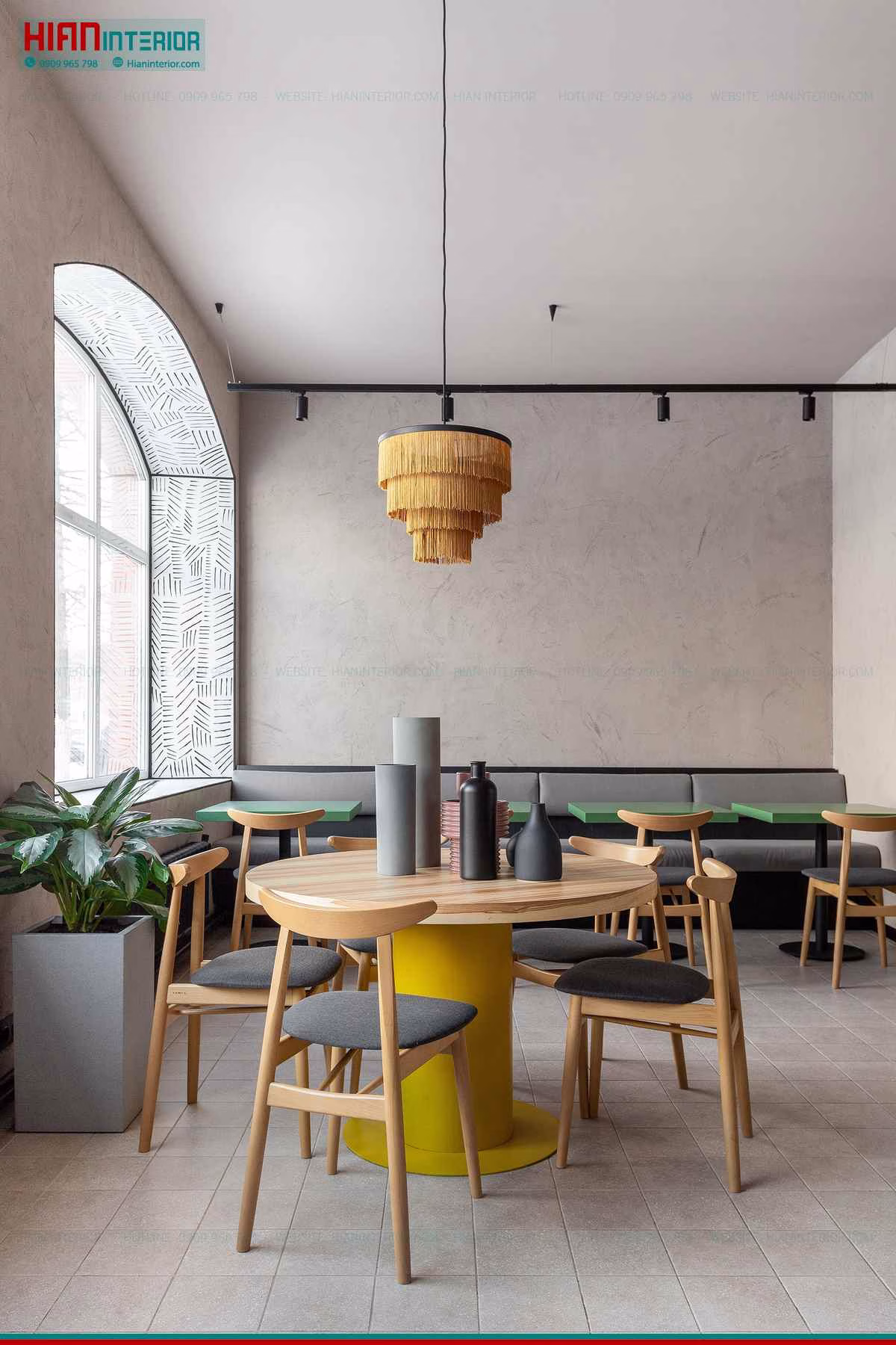Quán Cafe Hiện Đại Trong Nhà