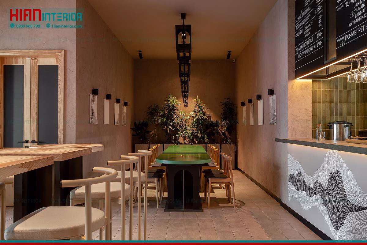 Quán Cafe Hiện Đại Trong Nhà