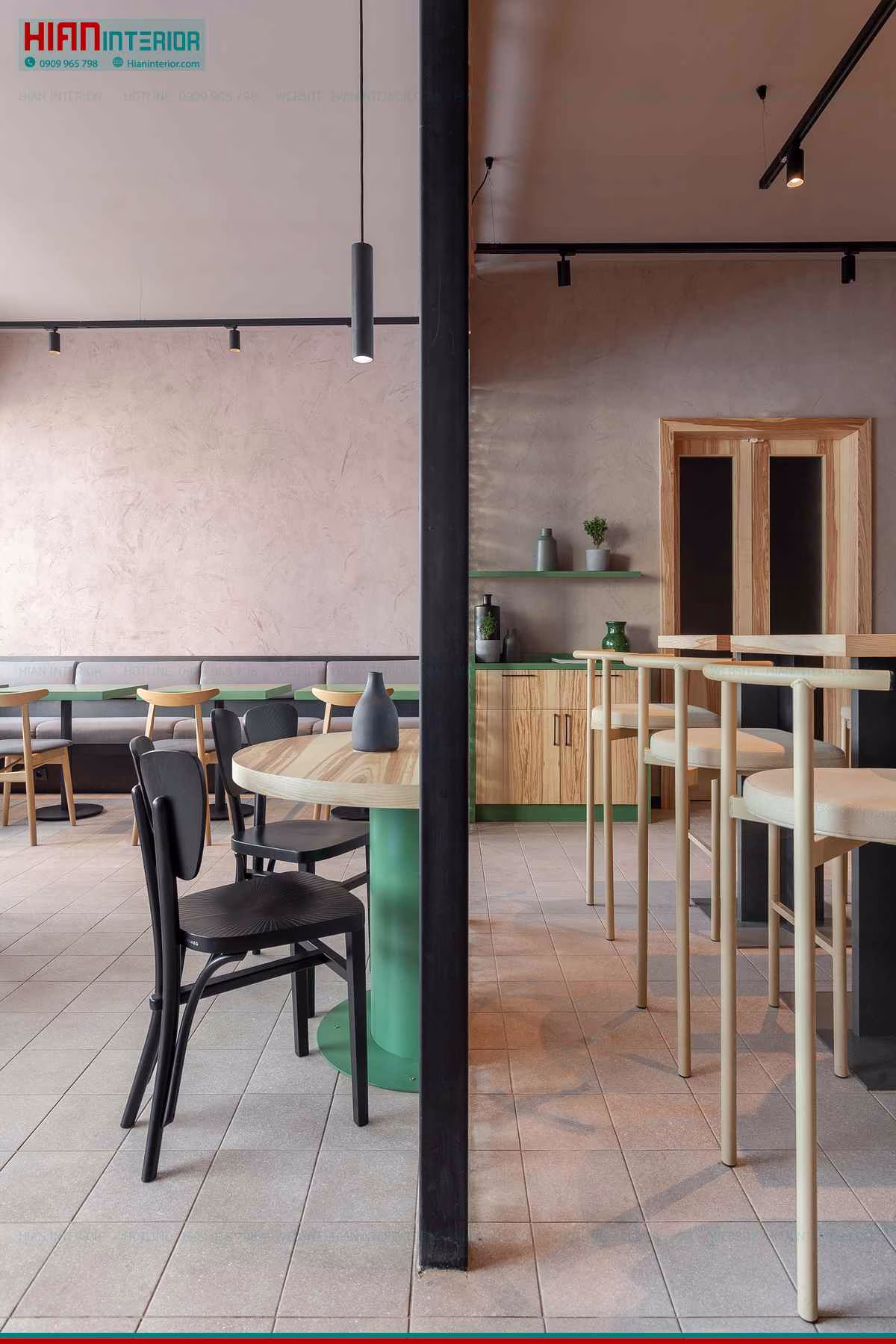Quán Cafe Hiện Đại Trong Nhà