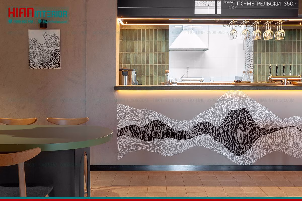Quán Cafe Hiện Đại Trong Nhà