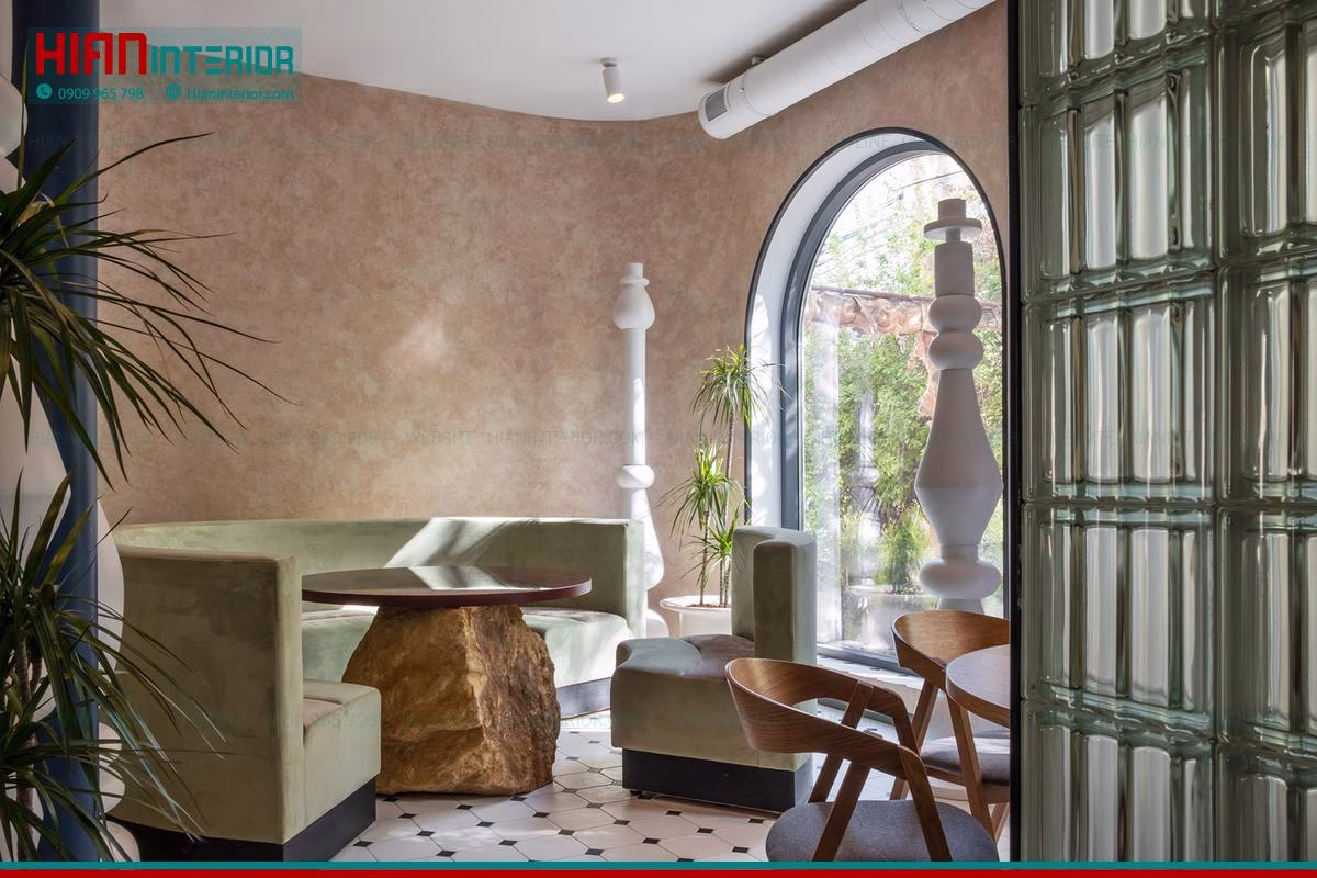 Quán Cafe Hiện Đại Mặt Tiền
