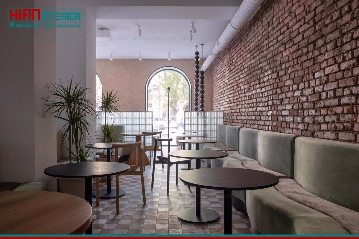 Quán Cafe Hiện Đại Mặt Tiền