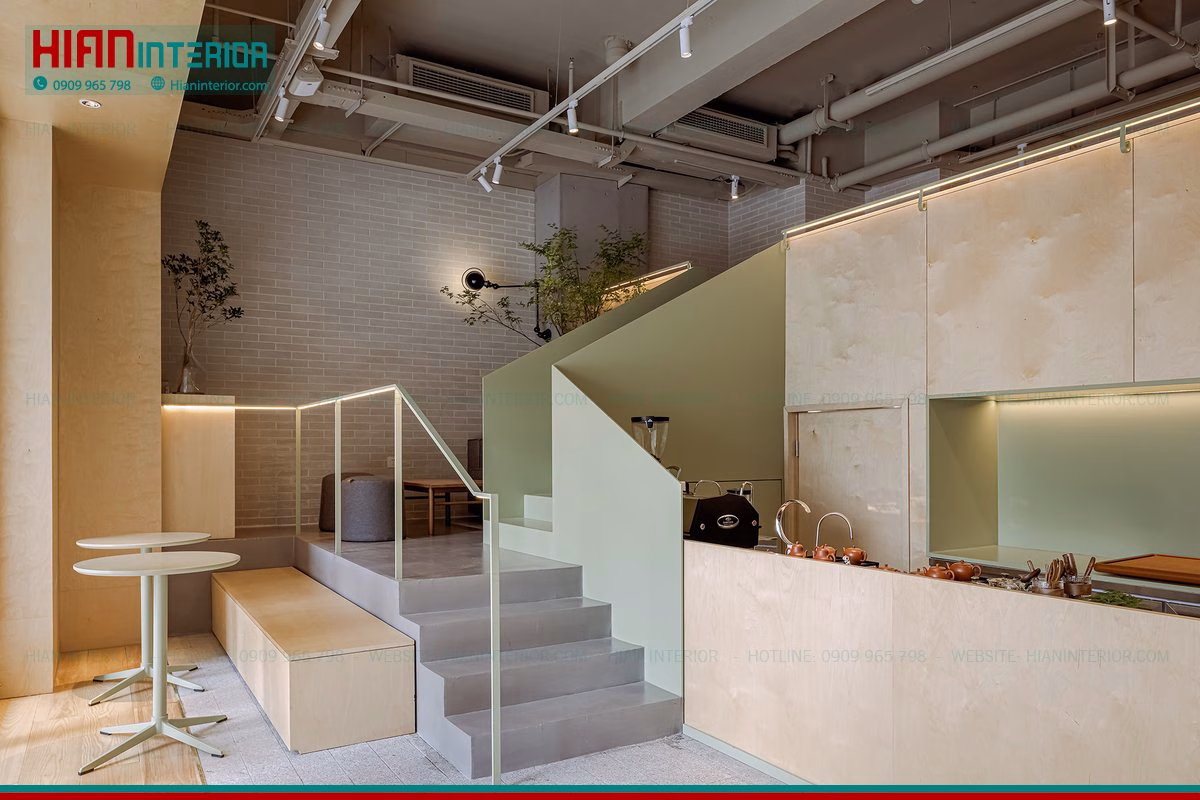 Quán Cafe Hiện Đại Góc Phố