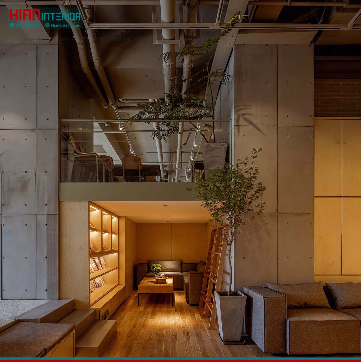 Quán Cafe Hiện Đại Góc Phố