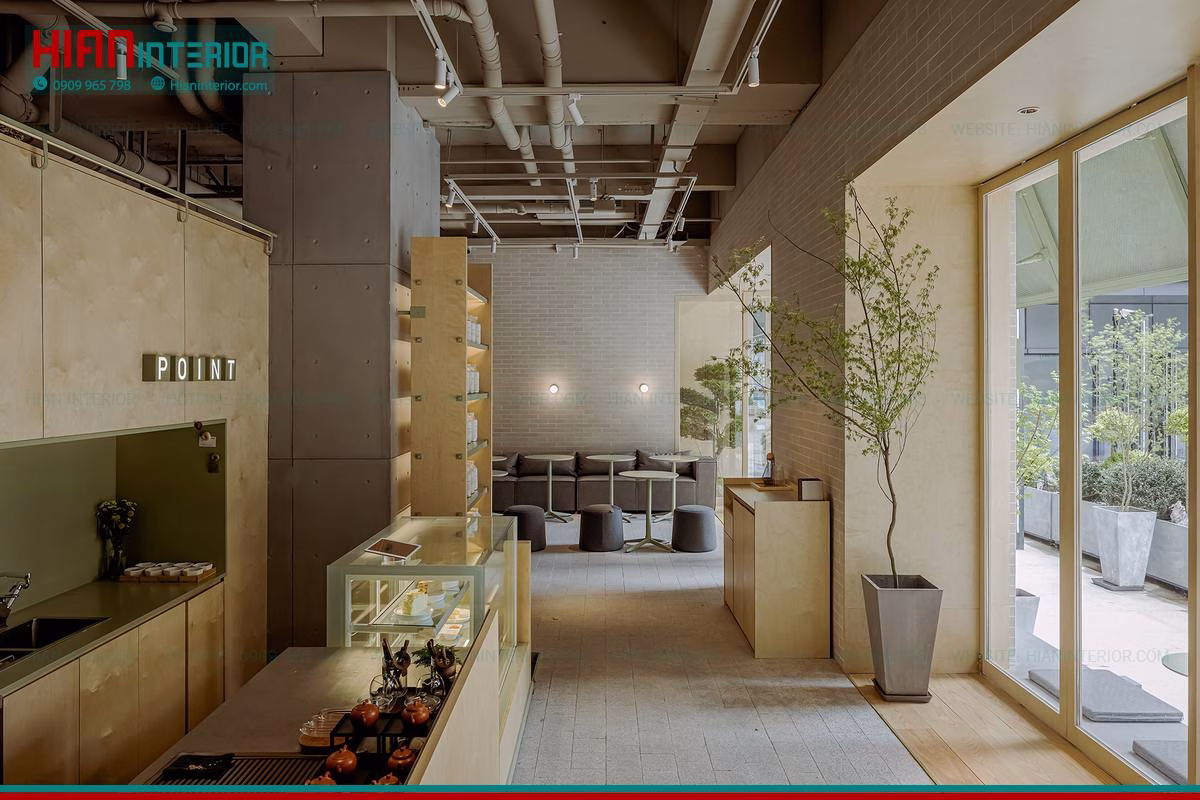 Quán Cafe Hiện Đại Góc Phố