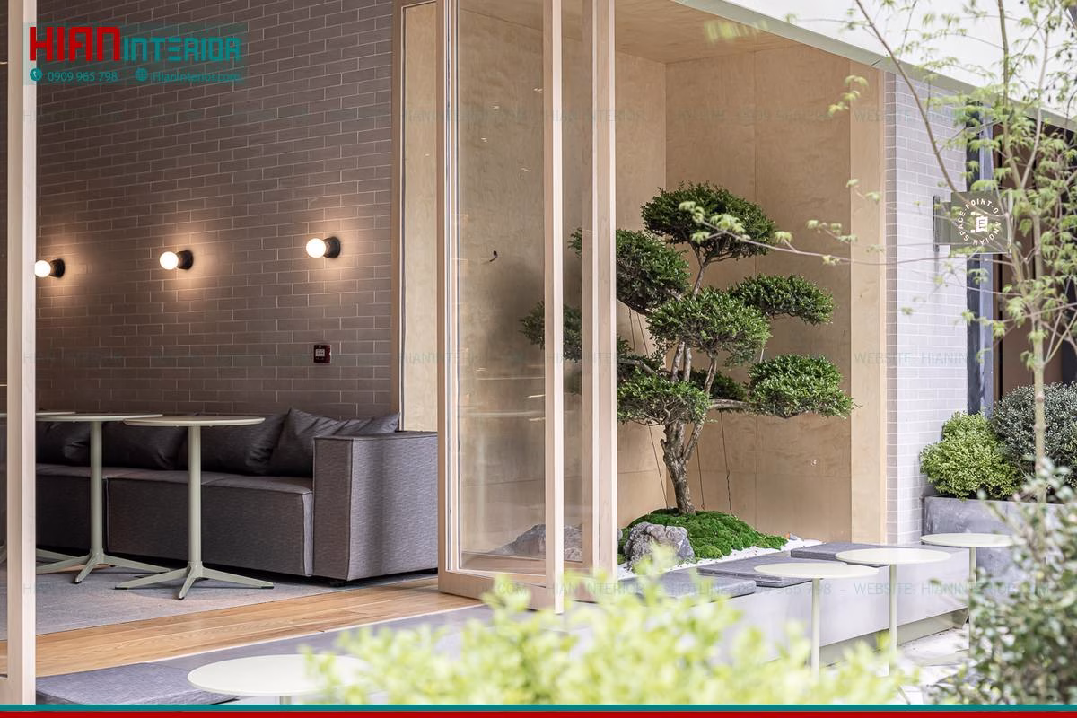 Quán Cafe Hiện Đại Góc Phố