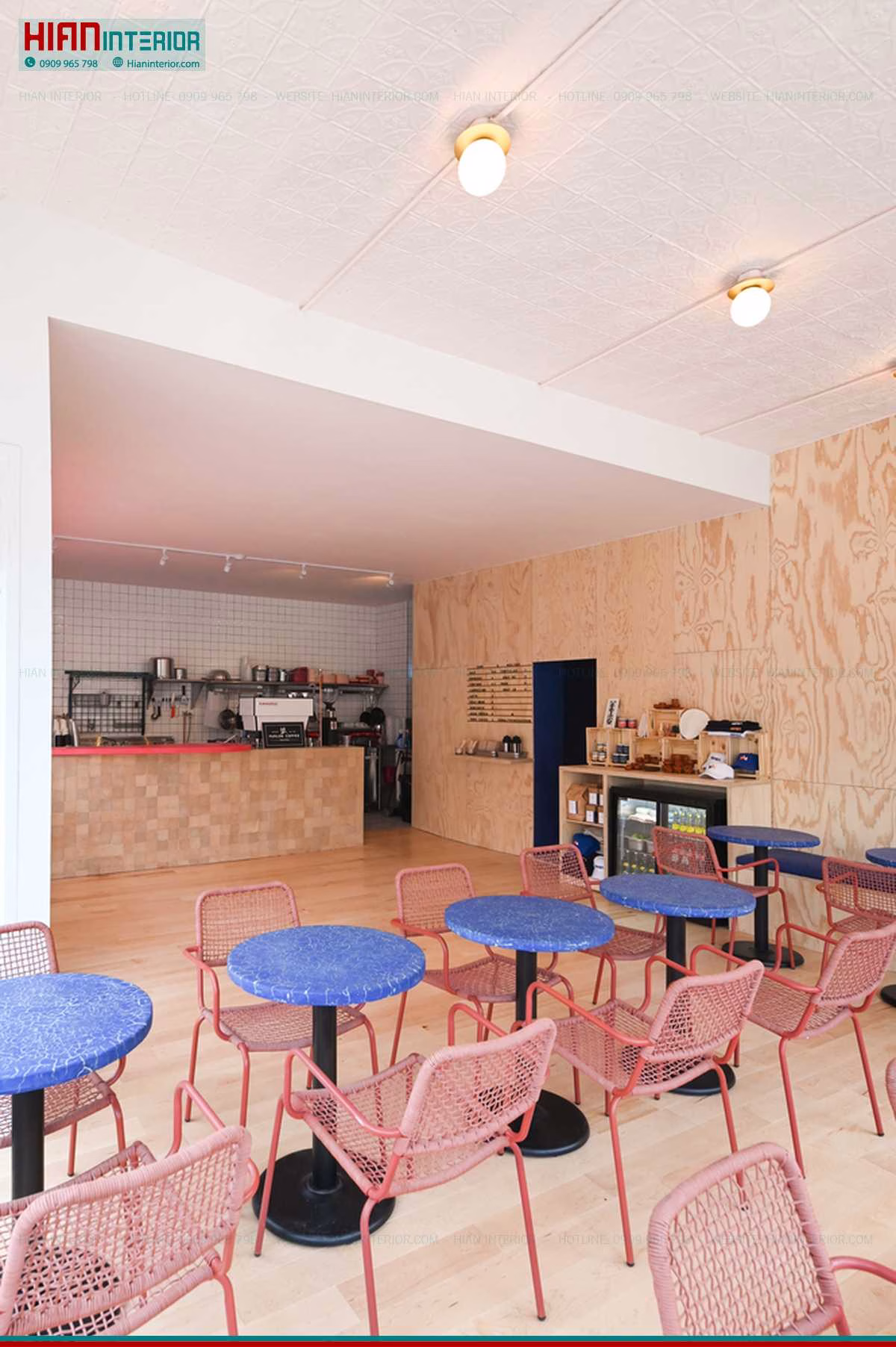 Quán Cafe Hiện Đại Kết Hợp Nhà Ở
