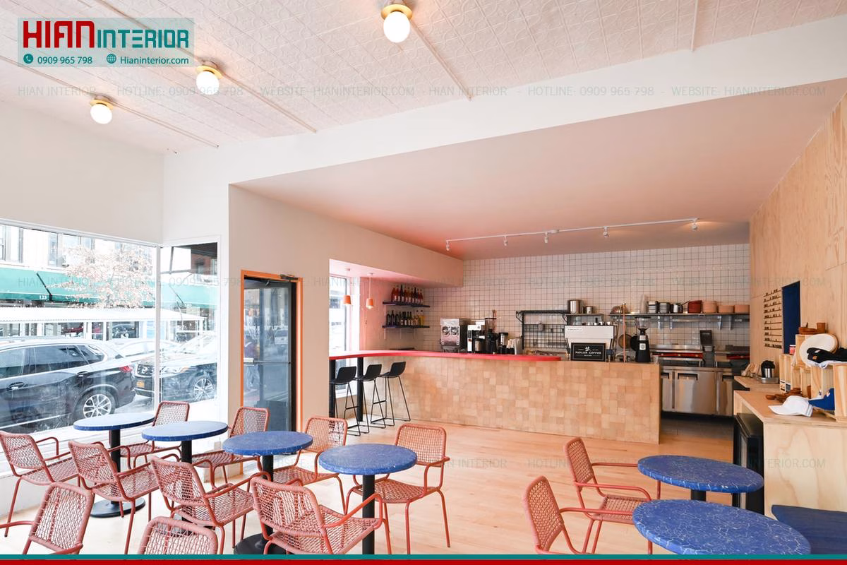 Quán Cafe Hiện Đại Kết Hợp Nhà Ở