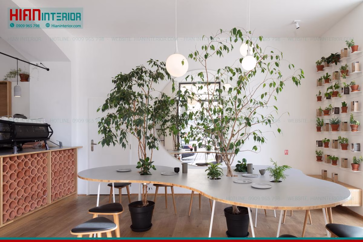 Quán Cafe Hiện Đại Tiết Kiệm Diện Tích