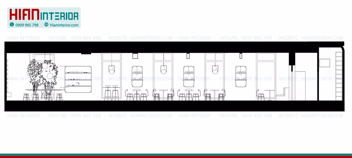Quán Cafe Hiện Đại Tiết Kiệm Diện Tích