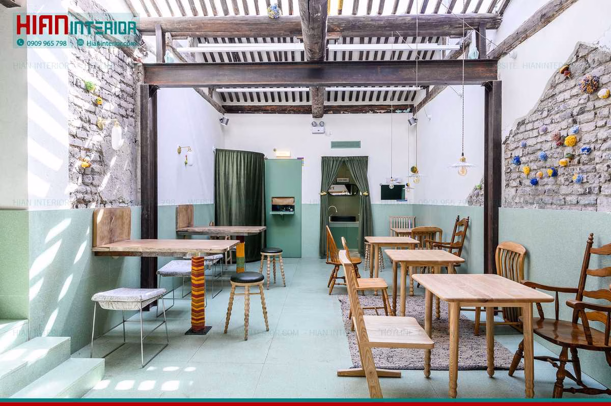 Quán Cafe Hiện Đại Nhiều Ánh Sáng