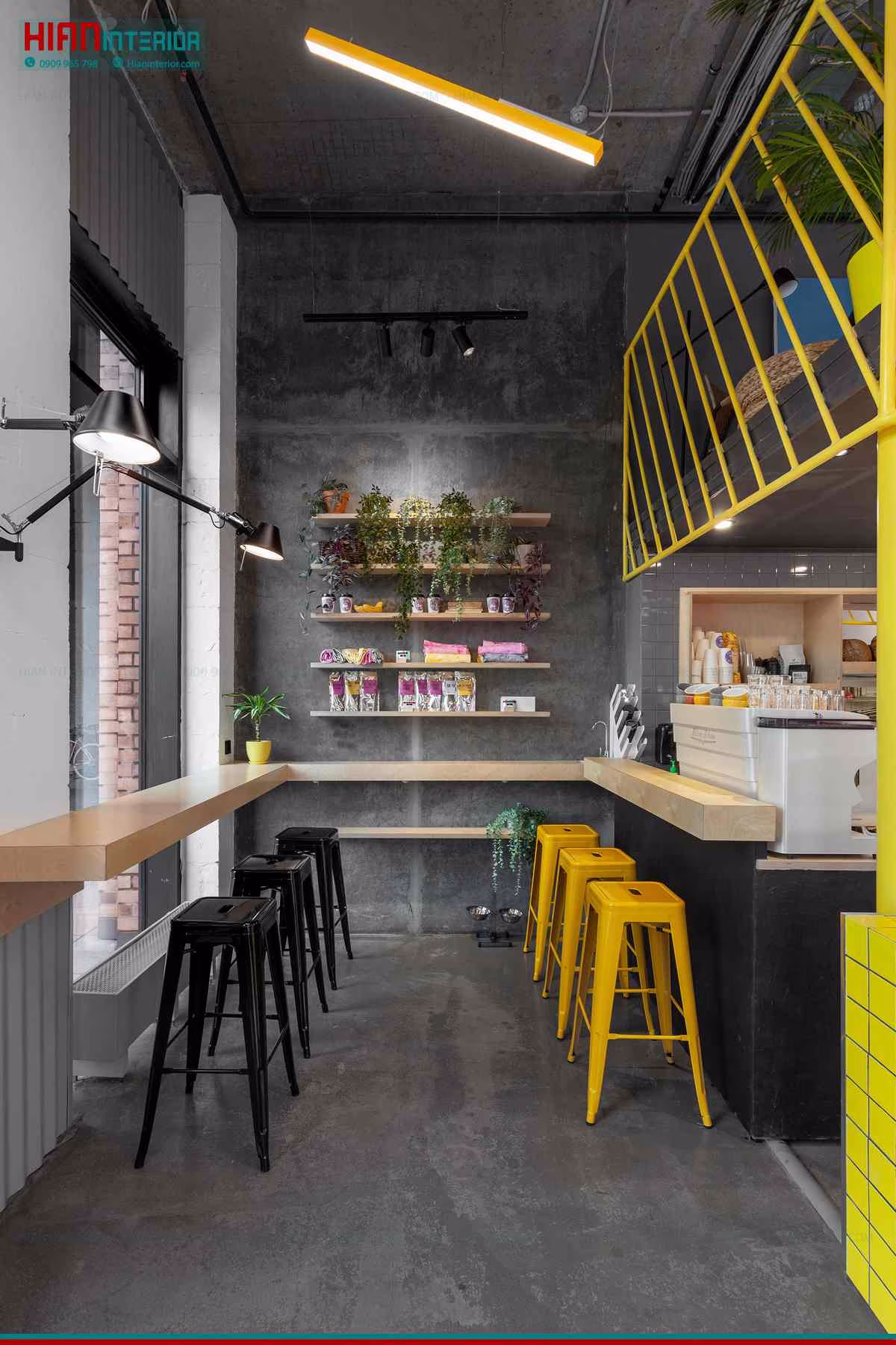 Quán Cafe Hiện Đại Thoáng Mát