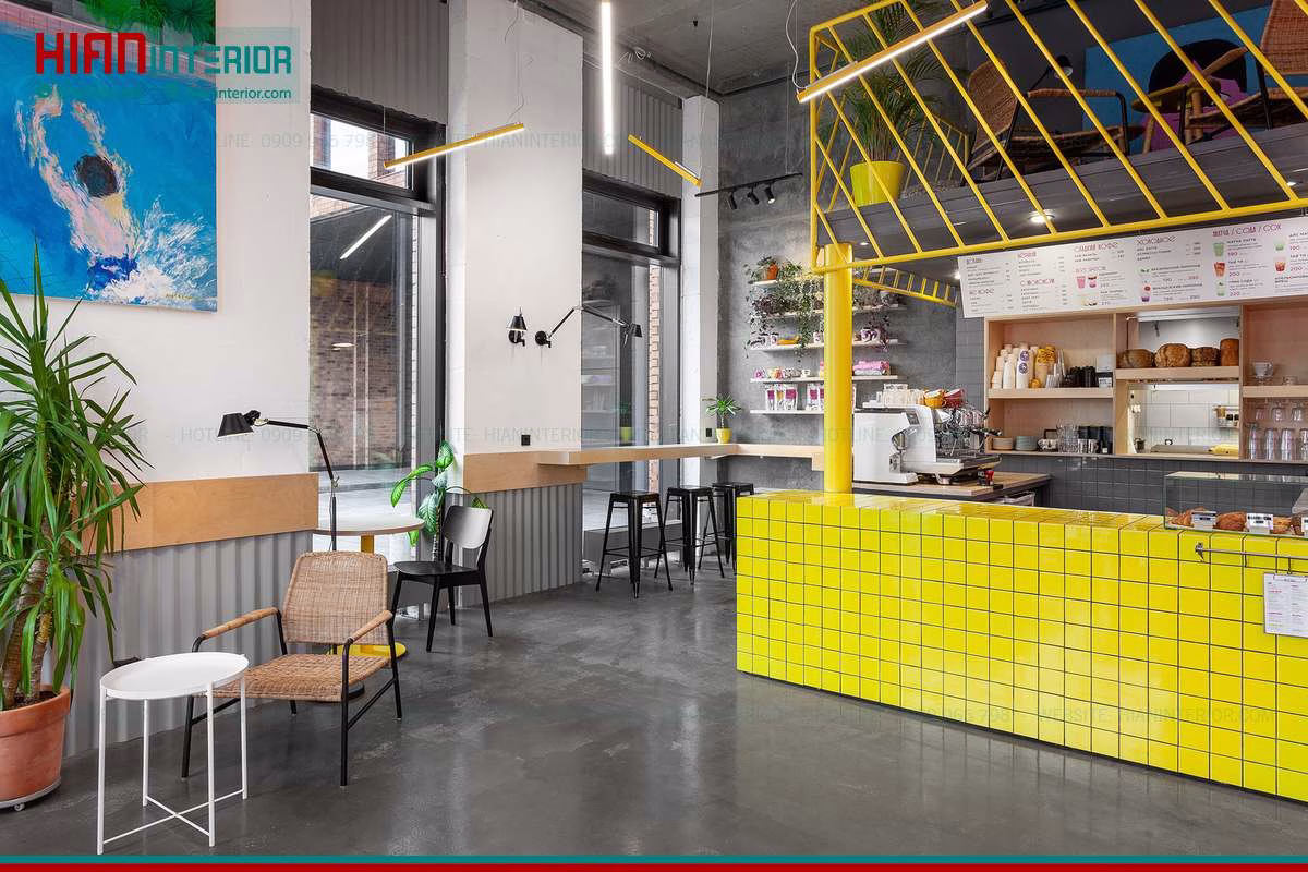 Quán Cafe Hiện Đại Thoáng Mát