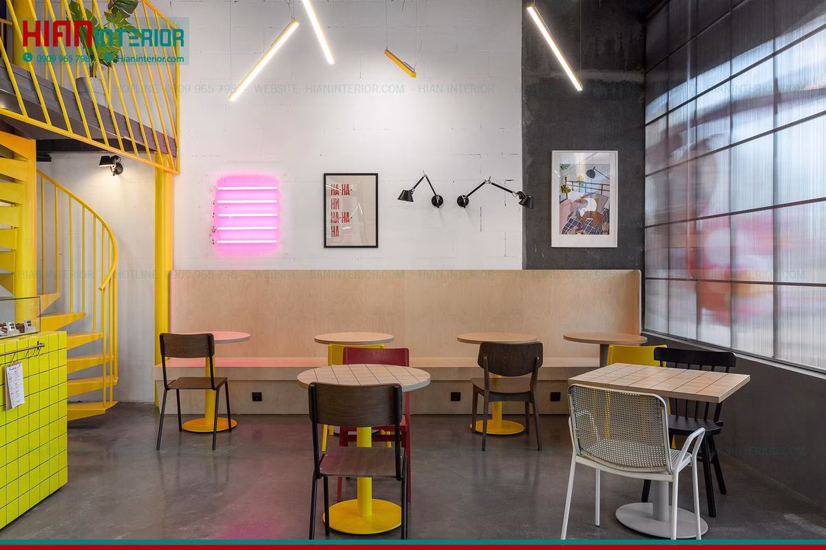 Quán Cafe Hiện Đại Thoáng Mát